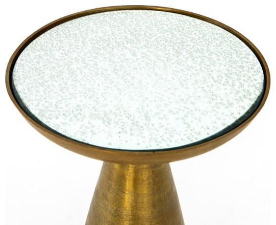 Karissa End Table Brushed Bronze  Ash Glass   Modern   Side Tables And End Tables   by Virgil Stanis Design  Houzz