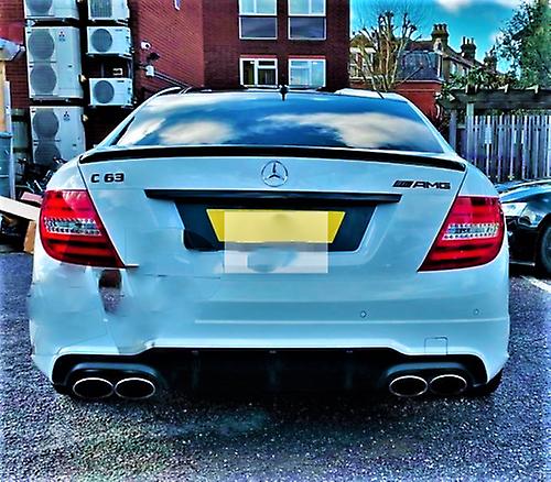 Mercedes c class coupe ‘c63 amg style’ w204 gloss black lip spoiler 2011-2015