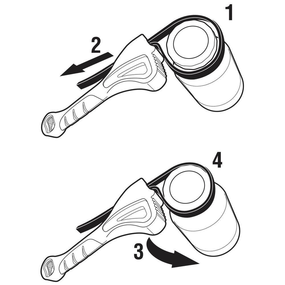 Alltrade Grips Opens Turns Strap Wrench Set (2-Piece) 070008