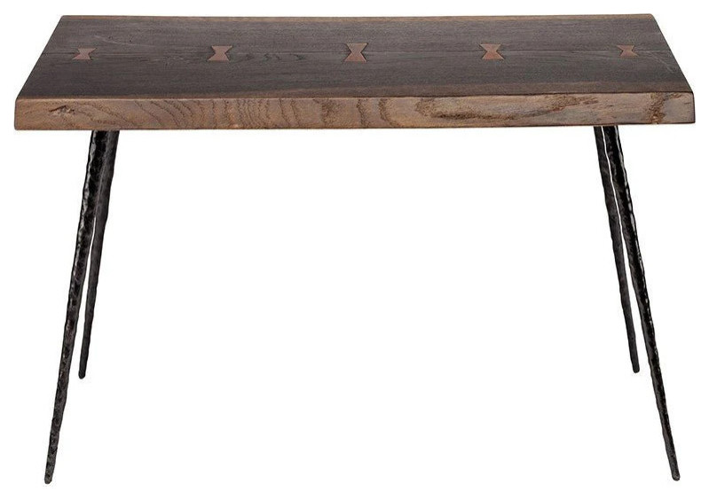 Mavis Oak Side Table   Midcentury   Side Tables And End Tables   by Rustic Home Furniture Deco  Houzz