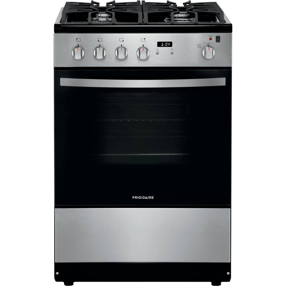 Frigidaire 24 in. 1.9 cu. ft. Freestanding Gas Range with Manual Clean in Stainless Steel FFGH2422US