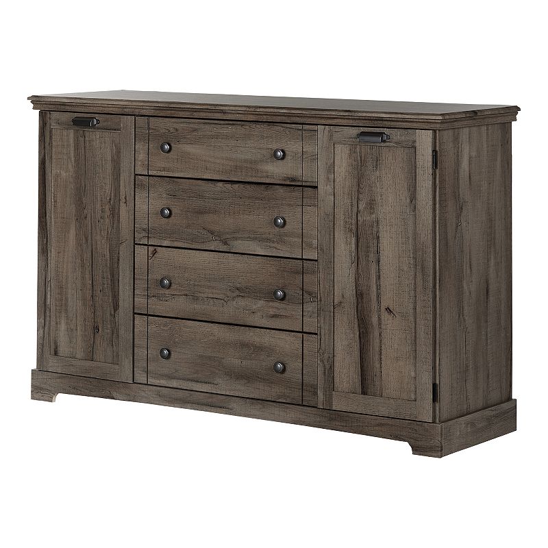 South Shore Avilla 4-Drawer Dresser with Doors