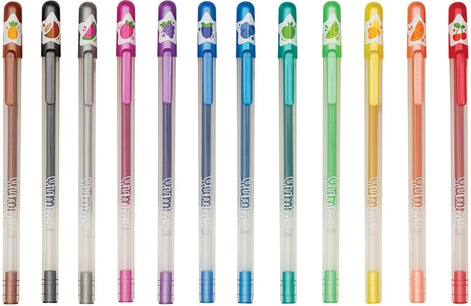 Yummy Yummy Scented Glitter Gel Pens - Set of 12