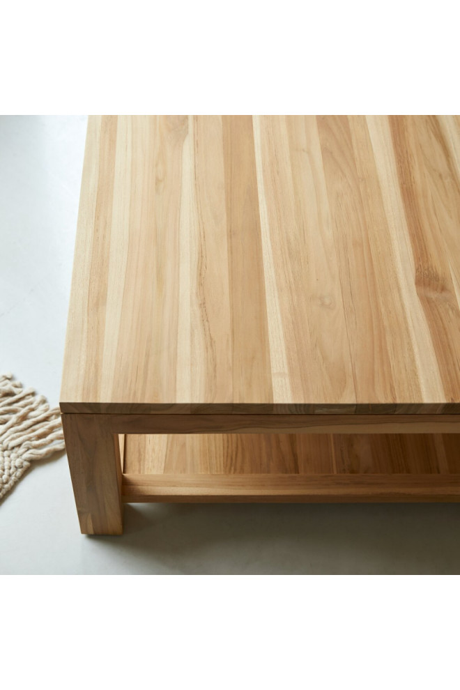 Square Teak Coffee Table  Tikamoon Eve   Transitional   Coffee Tables   by Oroa   Distinctive Furniture  Houzz