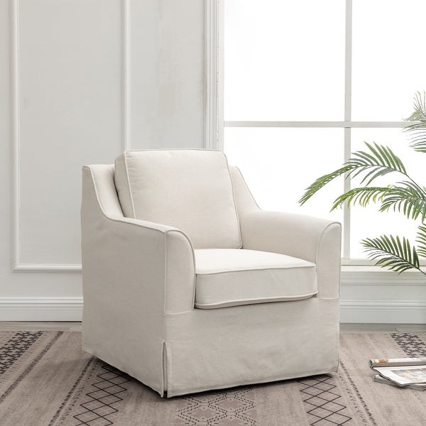 WOVENBYRD Barrel Swivel Chair