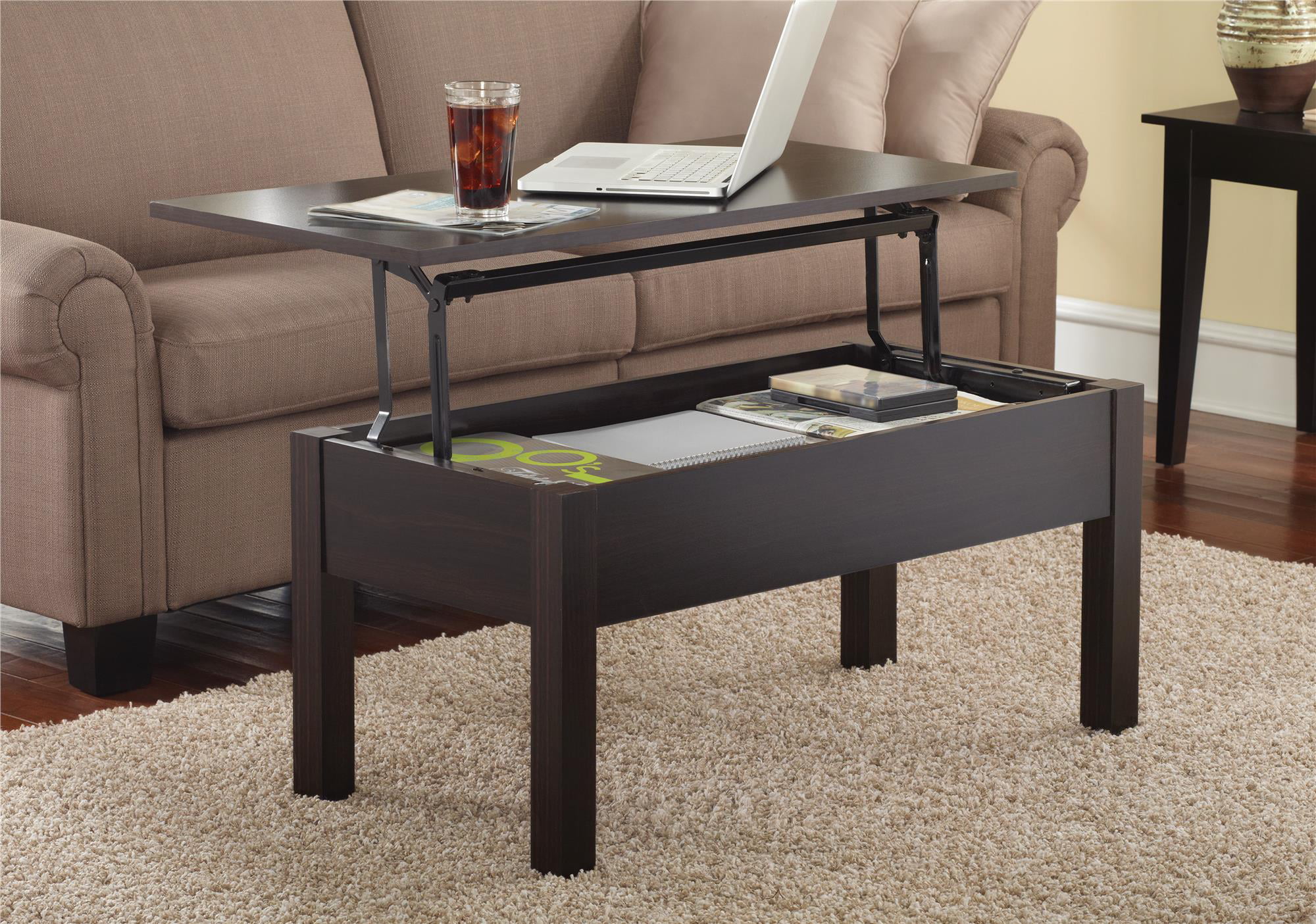 Mainstays Lift Top Coffee Table， Espresso