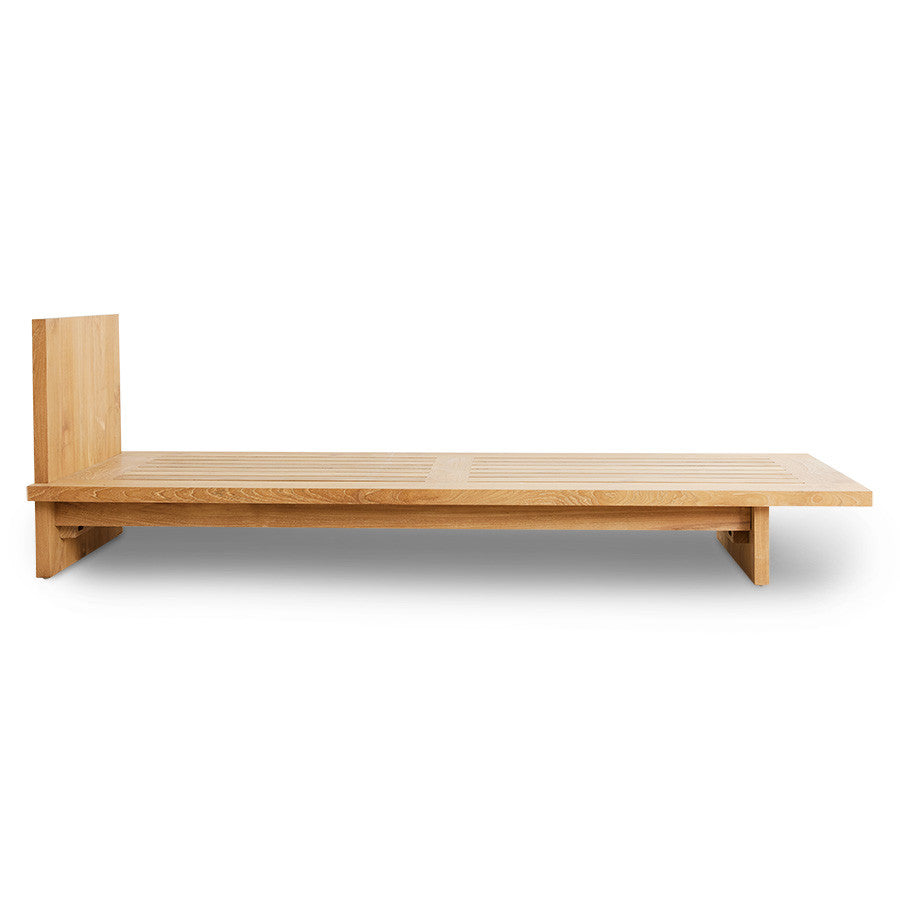 Outdoor daybed teak wood natural