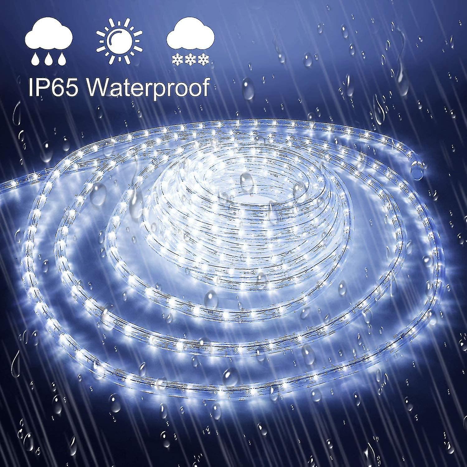 10m Led Light Pipe Light Chain Light Bar Pipe For Indoor And Outdoor Ip65 Cold White