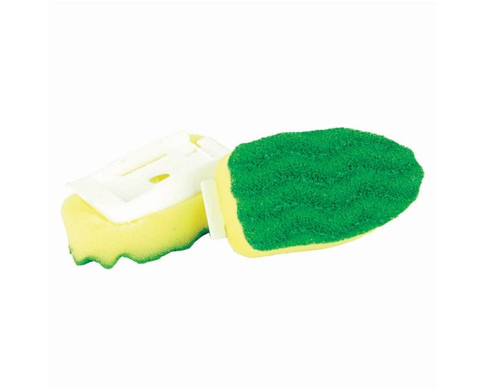 Libman Scouring Sponge Soap Dispensing Dish Wand Refills， 2-Pack