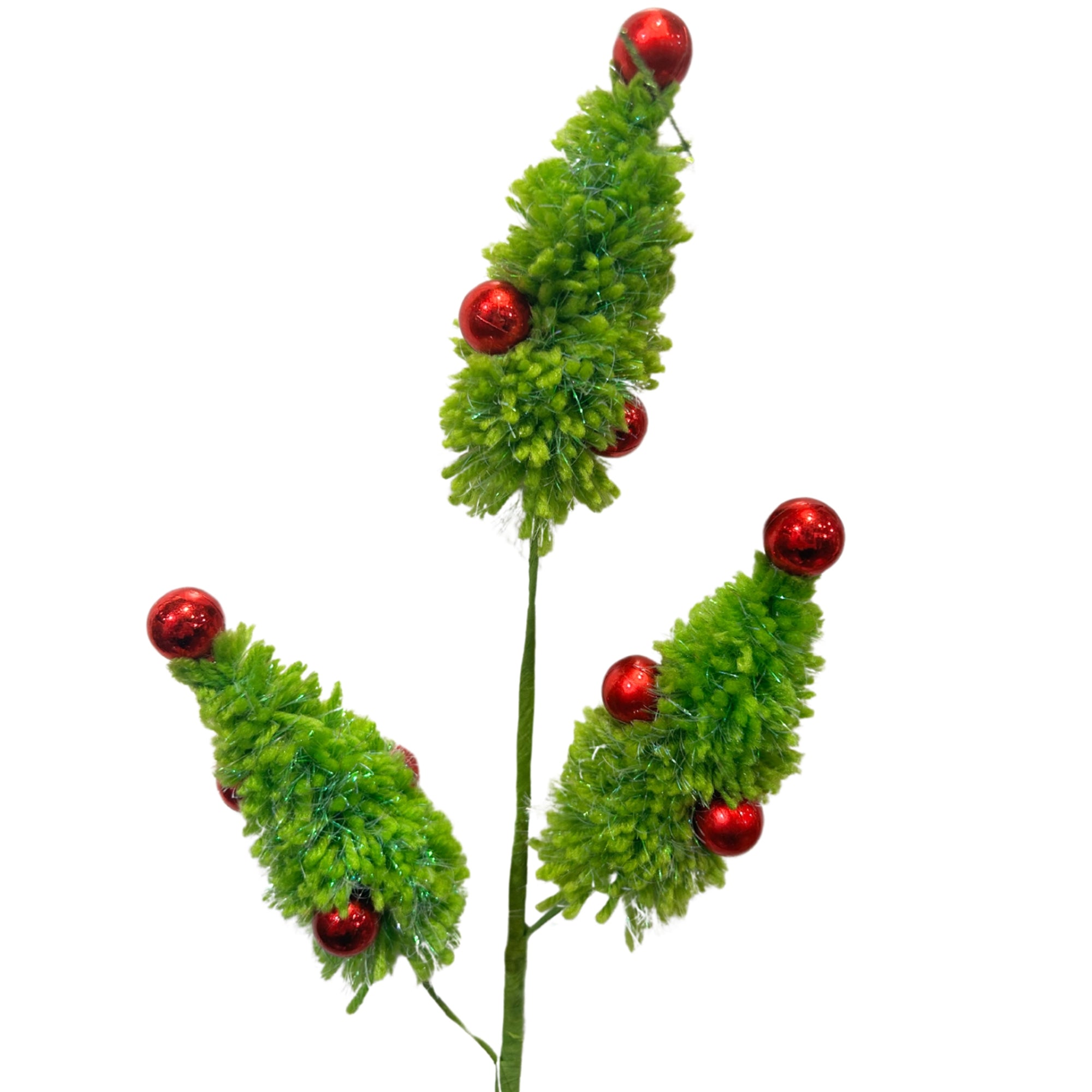 28 Green Christmas Tree Spray X3 Set Of 4