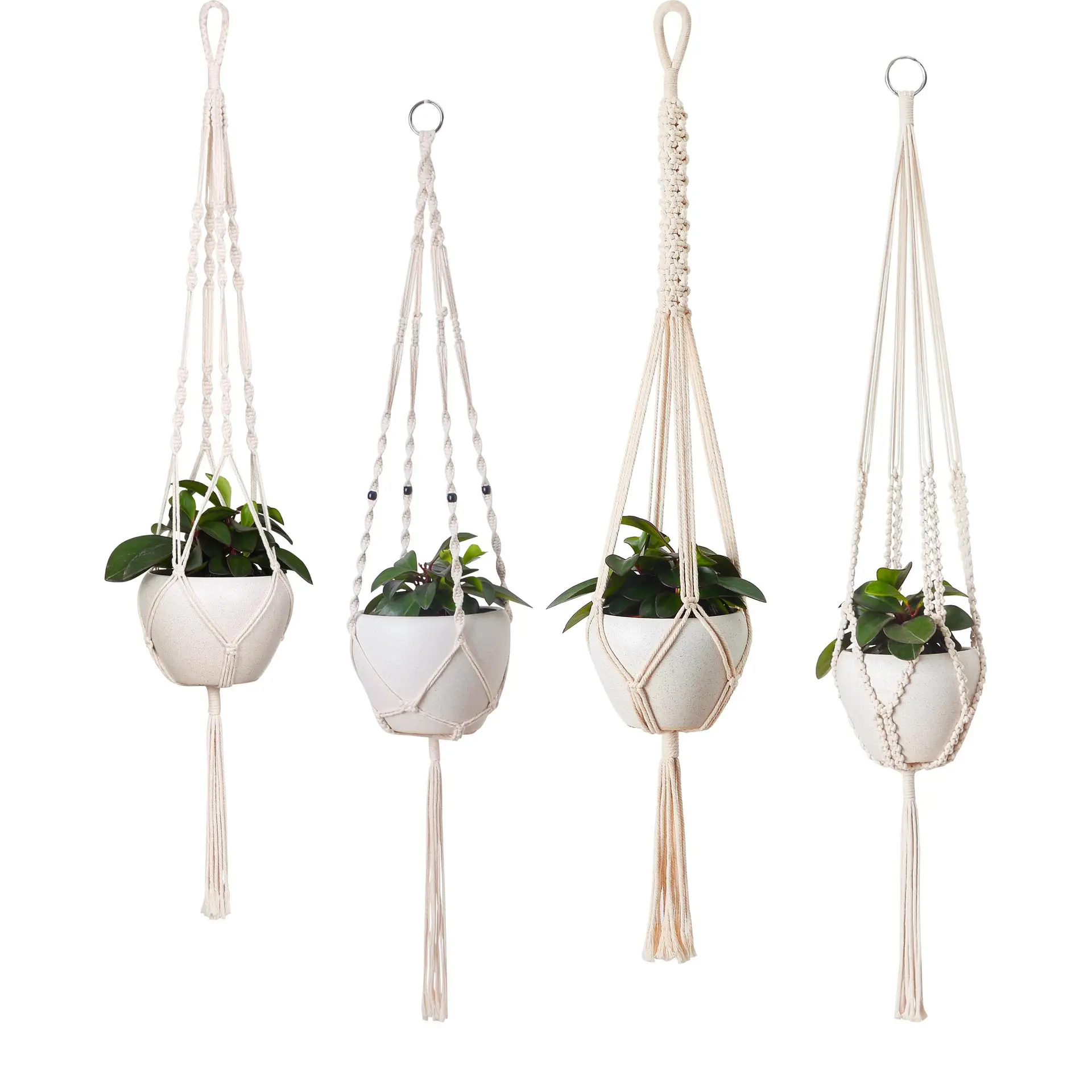 Handmade Hanging Macrame Plant Hanger Flower Pot Hanger For Wall Decoration Garden Home Decoration