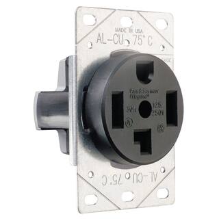 Legrand Pass  Seymour 30 Amp 125250-Volt NEMA 14-30R Flush Mount Power Outlet 3864CC6