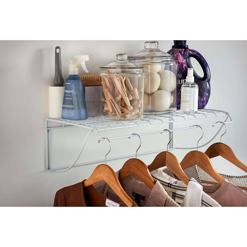 ClosetMaid 24 in. White Versatile Hanging Shelf 8279