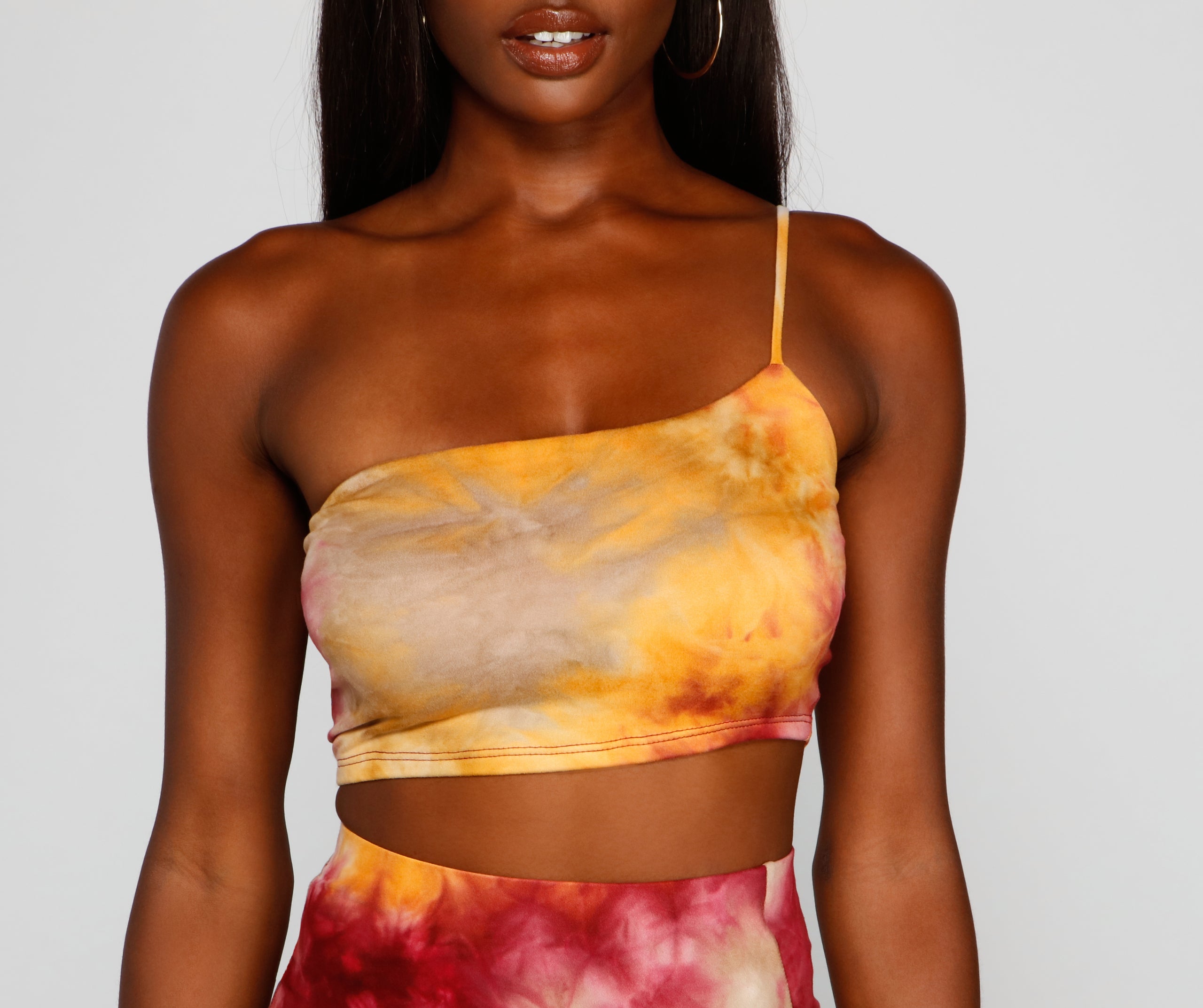 Golden Hour Tie-Dye Crop Top