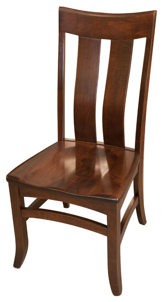 Linfield Side Chair  Brown Maple Wood  Asbury Stain   Transitional   Dining Chairs   by Rustic Red Door Company  Houzz