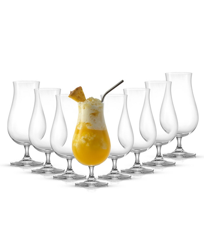 JoyJolt Terran Hurricane Cocktail Glasses Set of 8