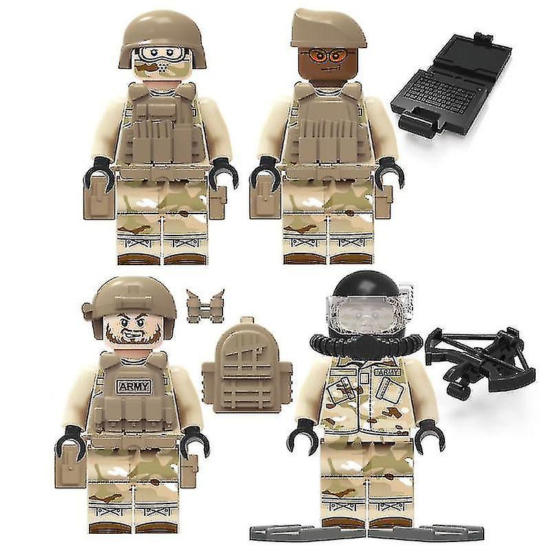 Seal 12 Minifigures With Weapons Building Blocks Toy