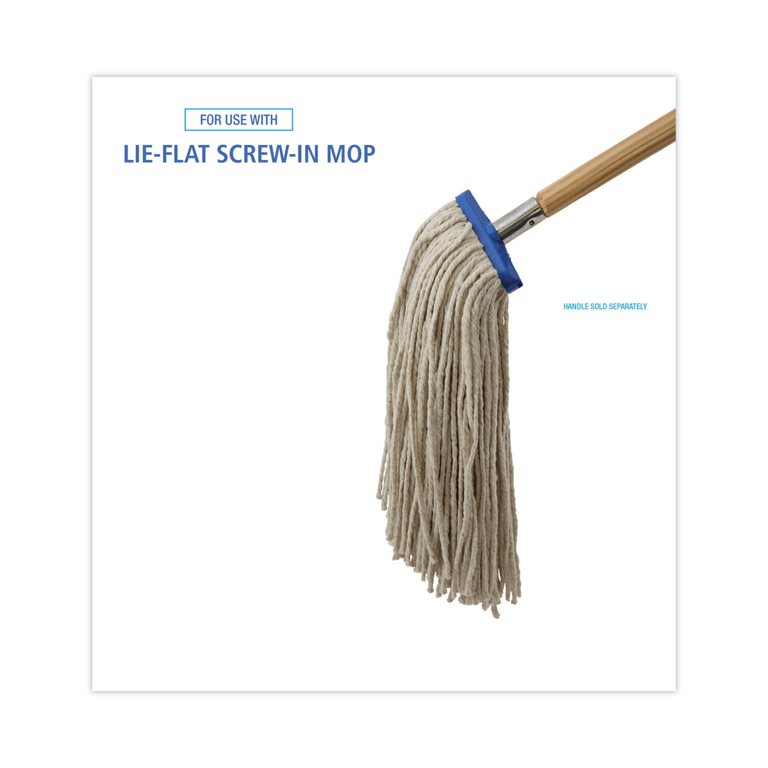 Cut-End Lie-Flat Wet Mop Head by Boardwalkandreg; BWK716CEA