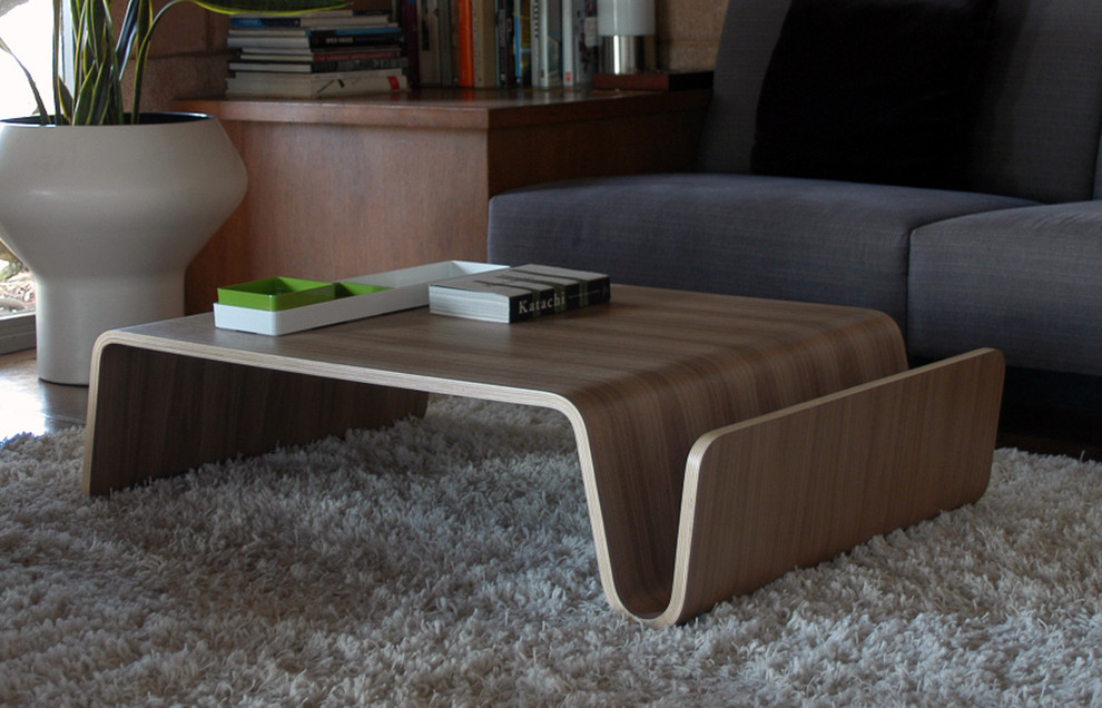 Low Bent Wood Coffee Table  Modern Scando Table   Contemporary   Coffee Tables   by Plush Pod Decor  Houzz