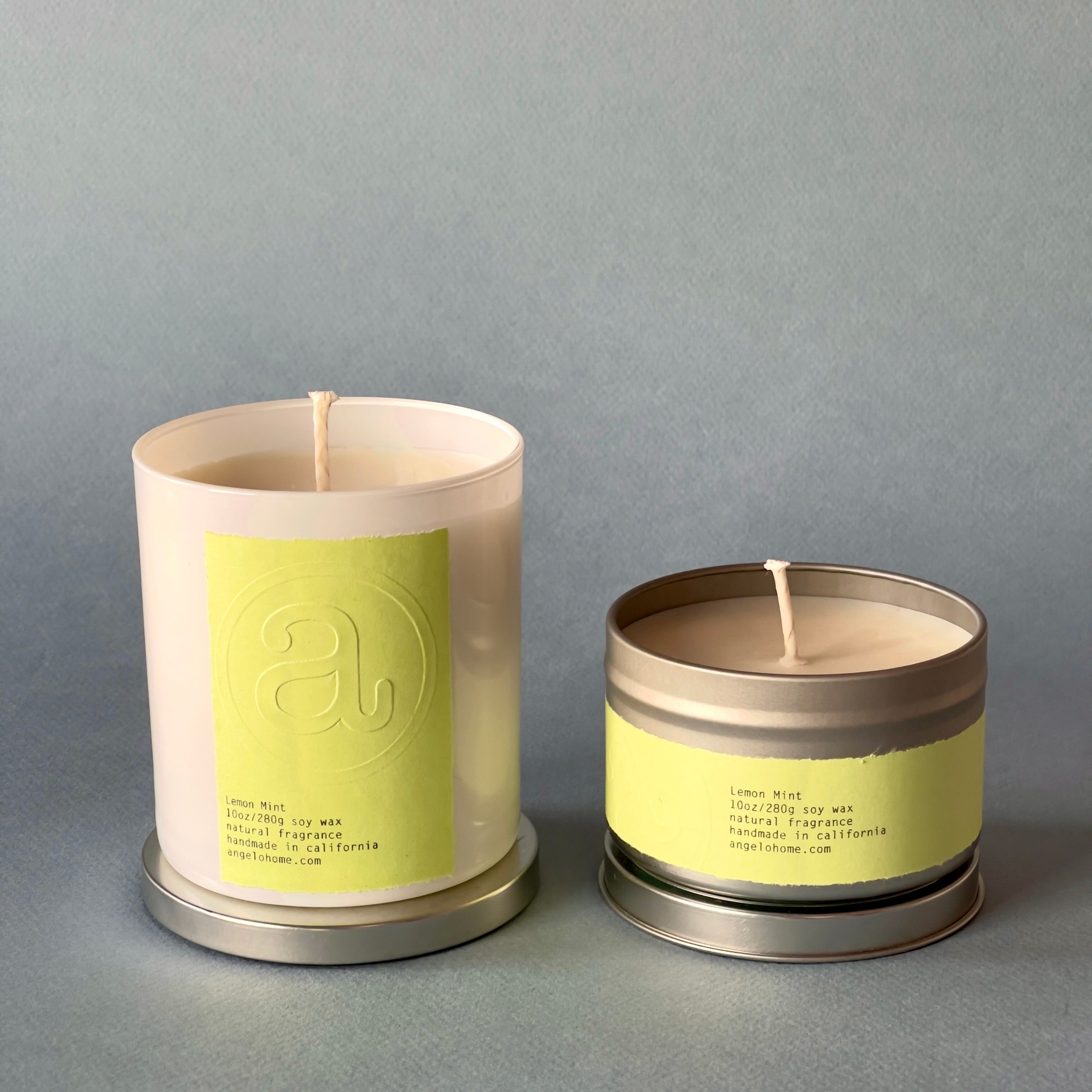 angelo:HOME Lemon Mint Scented Candle