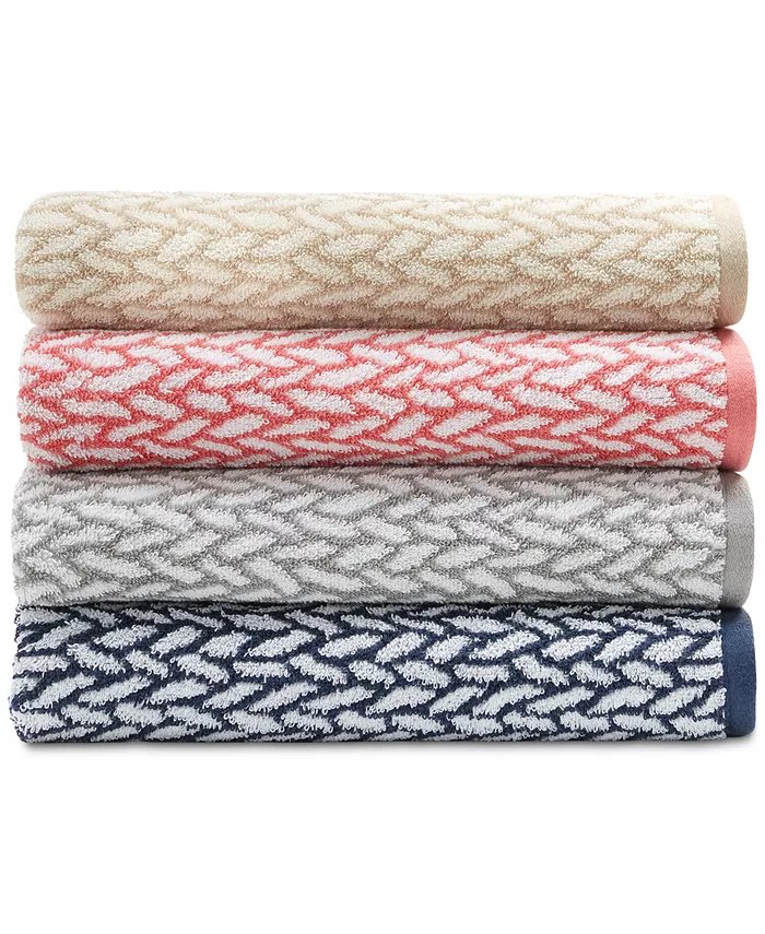 Lauren Ralph Lauren Sanders Basketweave Antimicrobial Bath Towel 30 x 56