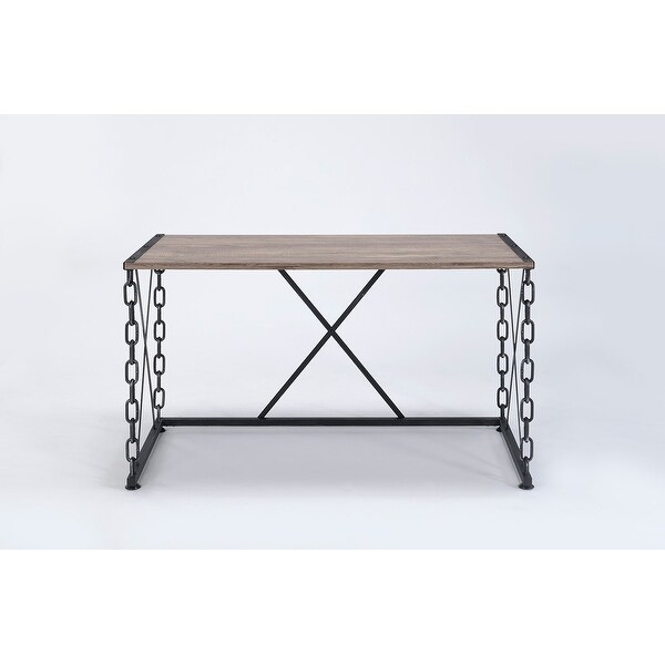 Industrial Style Industrial Chain Metal Base Operation Table， Suitable for Living Room， Foyer