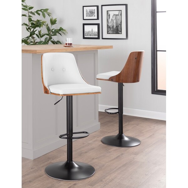 Carson Carrington Oscar Adjustable Height Bar Stool (Set of 2)