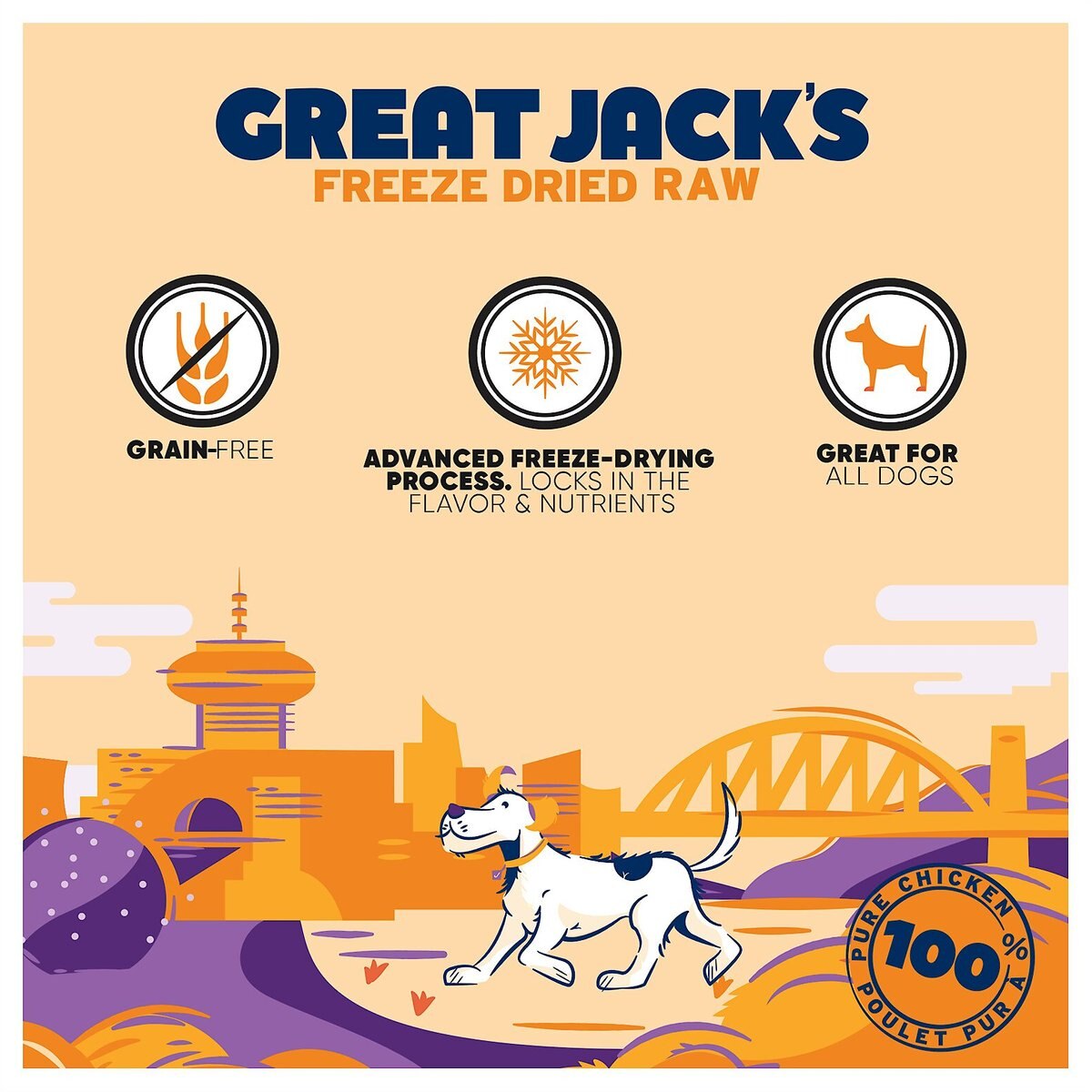 Great Jack's Freeze-Dried Chicken Dog Treats