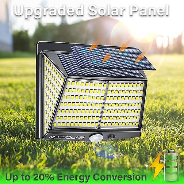 1 Pack228 Led Solar Security Light Outdoor Waterproof Outdoor Garden Light Solar Powered With 270 Wide Angle Wireless Solar Fence Light 3 Modes For Wa