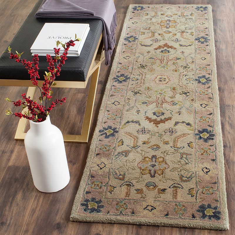 Safavieh Anatolia Zelda Framed Floral Wool Rug