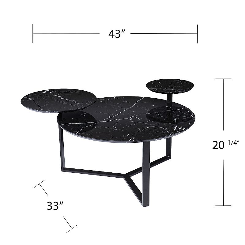 Southern Enterprises Xuri Faux Marble Coffee Table