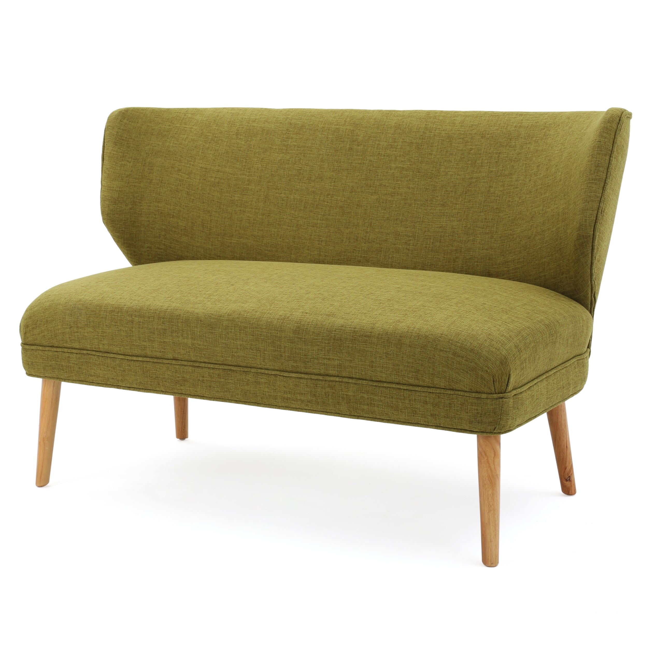 Dumont Mid Century Modern Fabric Settee