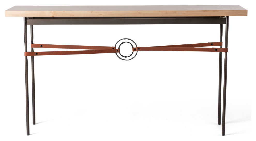 Hubbardton Forge 750120 05 05 LB M1 Equus Wood Top Console Table   Transitional   Console Tables   by The Lighthouse  Houzz