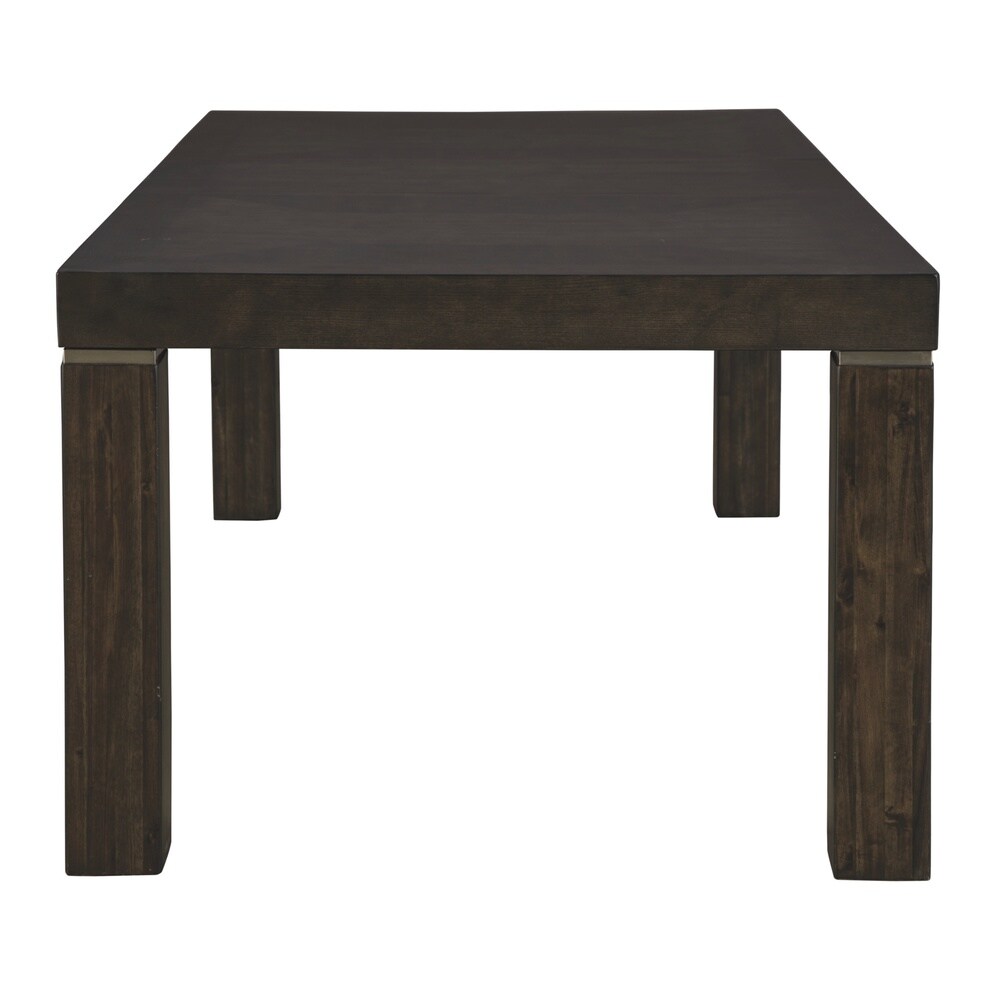 Hyndell Rectangular Dining Room Extention Table   Brown   42\