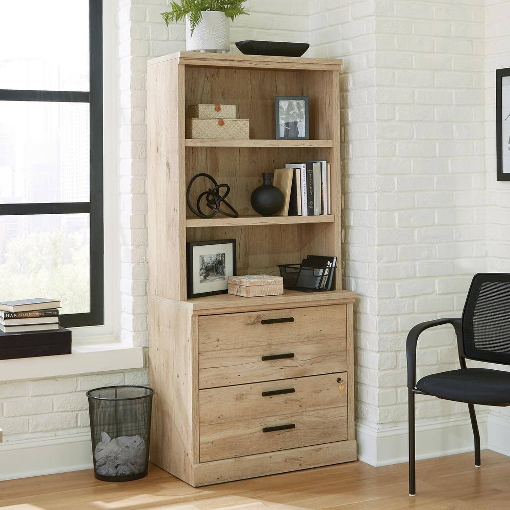 WORKSENSE Mason Peak Prime Oak Decorative Lateral File Cabinet (comes assembled) 427827