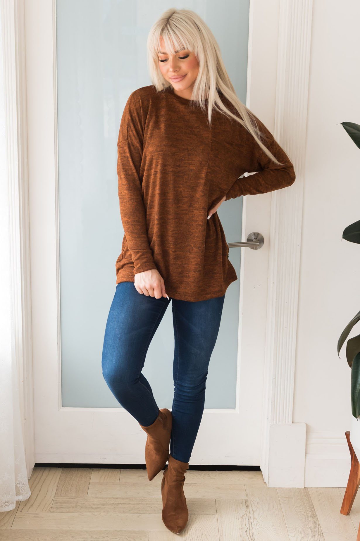 Nothing But Cozy Modest Blouse