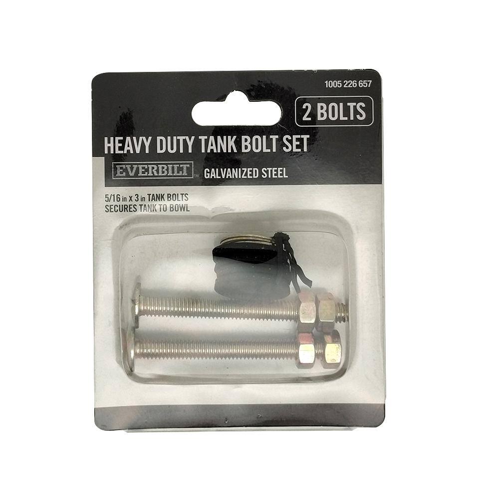 Everbilt Heavy-Duty Toilet Tank Bolt Set Galvanized Steel 1000055116