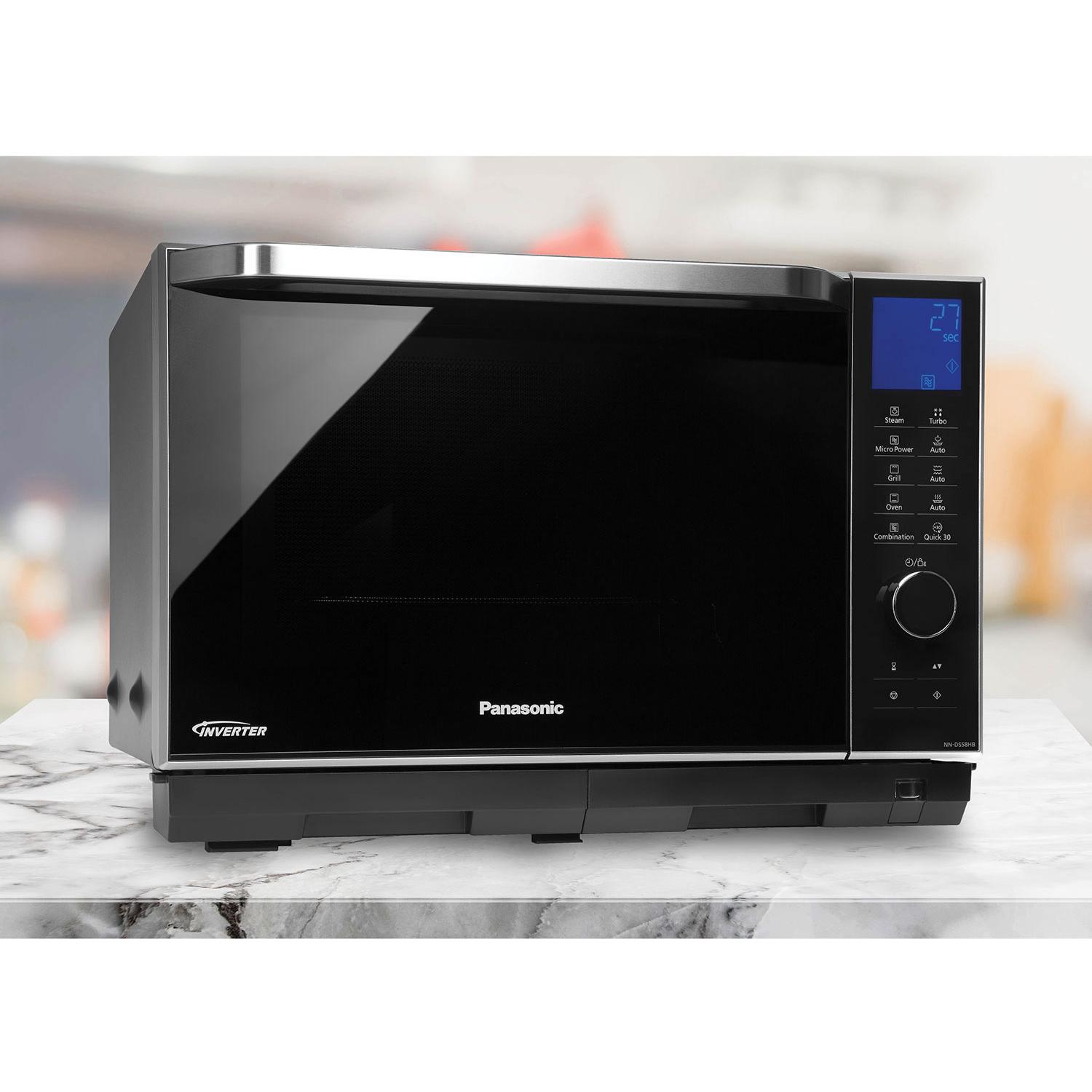 Panasonic 1.0 cu. ft. Countertop Microwave Oven with Steam Cooking NN-DS58HB