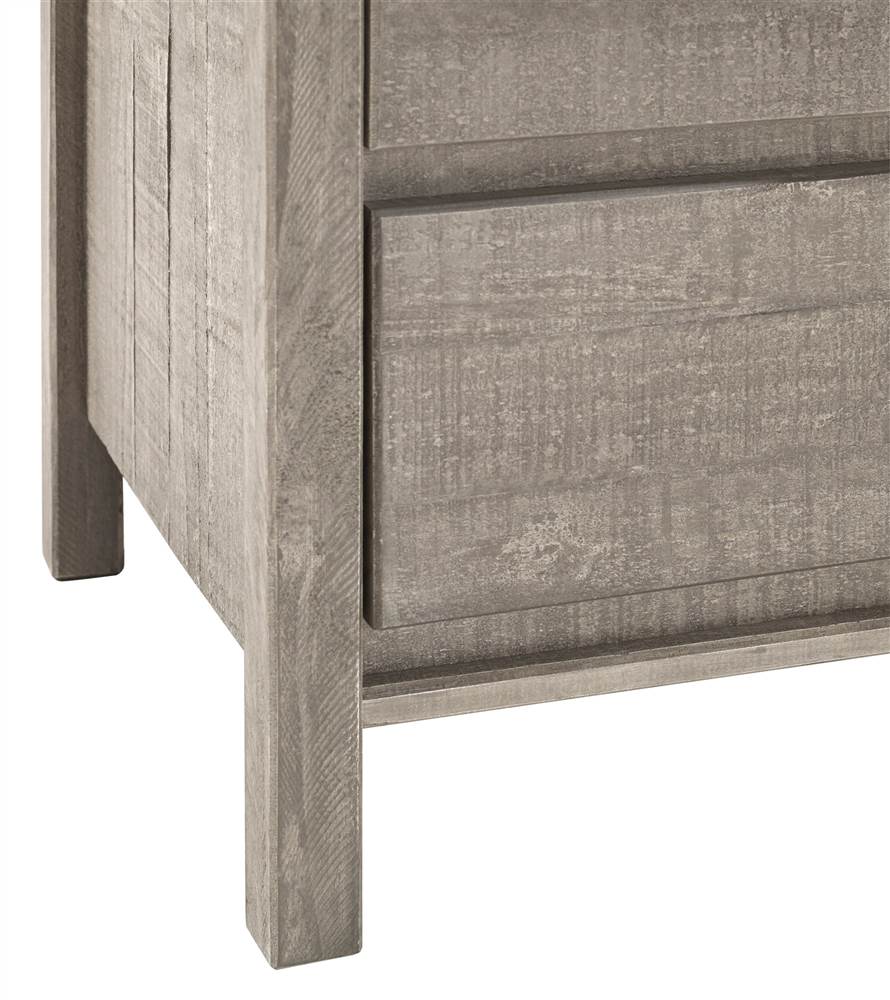 Baja Five Drawer Chest - Rustic Grey Finish