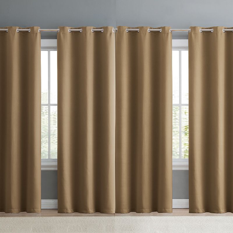 VCNY Jordan 4-piece Weave Blackout Window Curtain Set