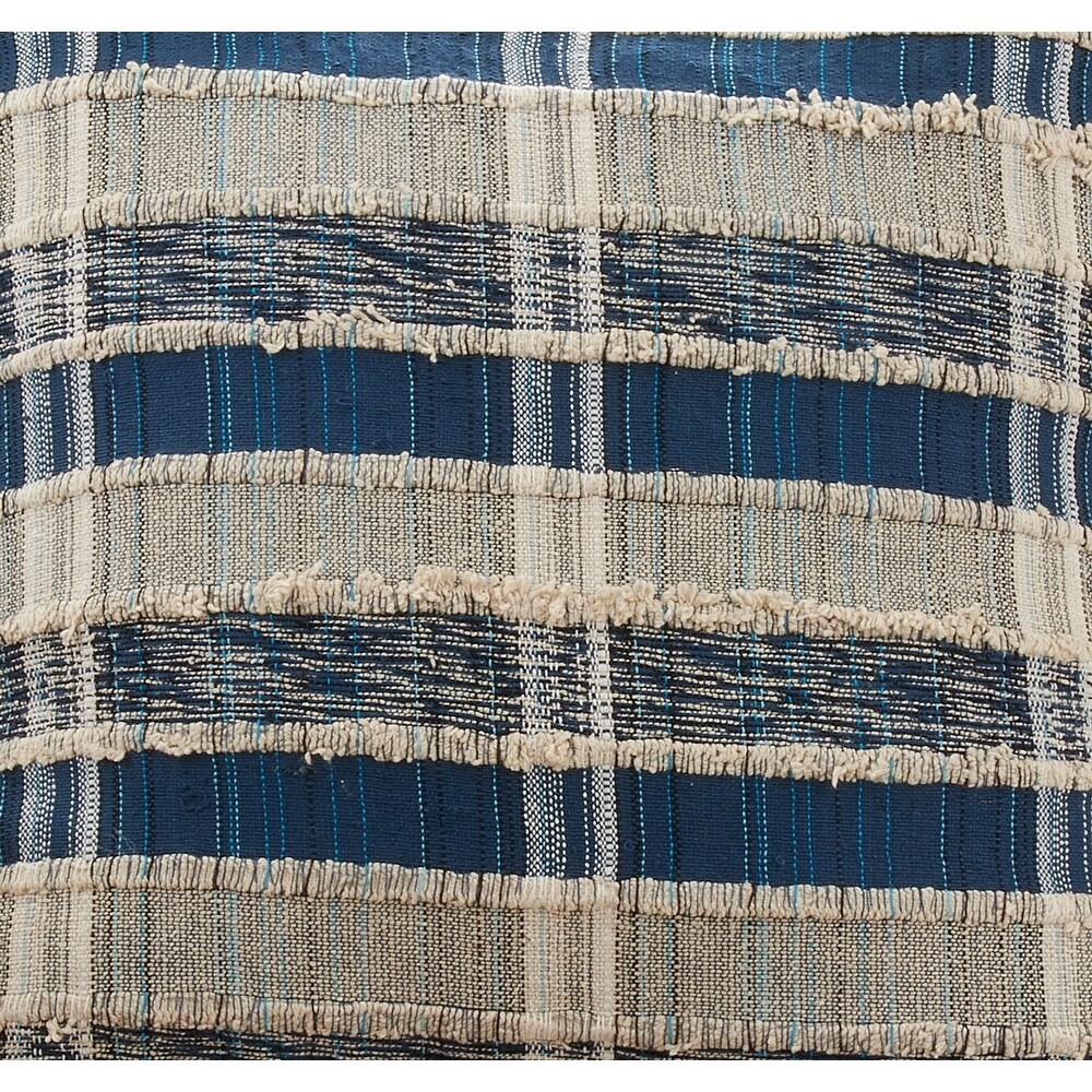 Striped Woven Table Runner With Dual Tone Design