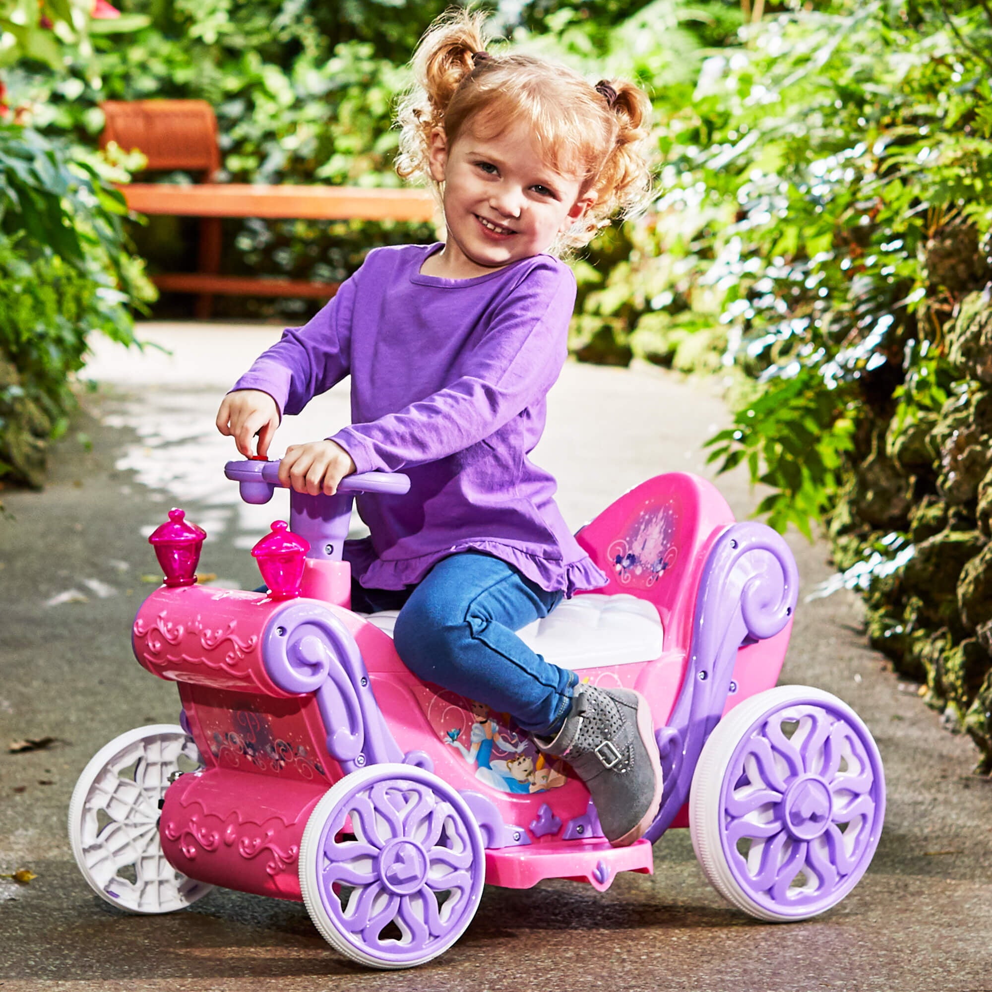 Disney Princess Girls’ 6V Battery-Powered Ride-On Quad Toy by Huffy