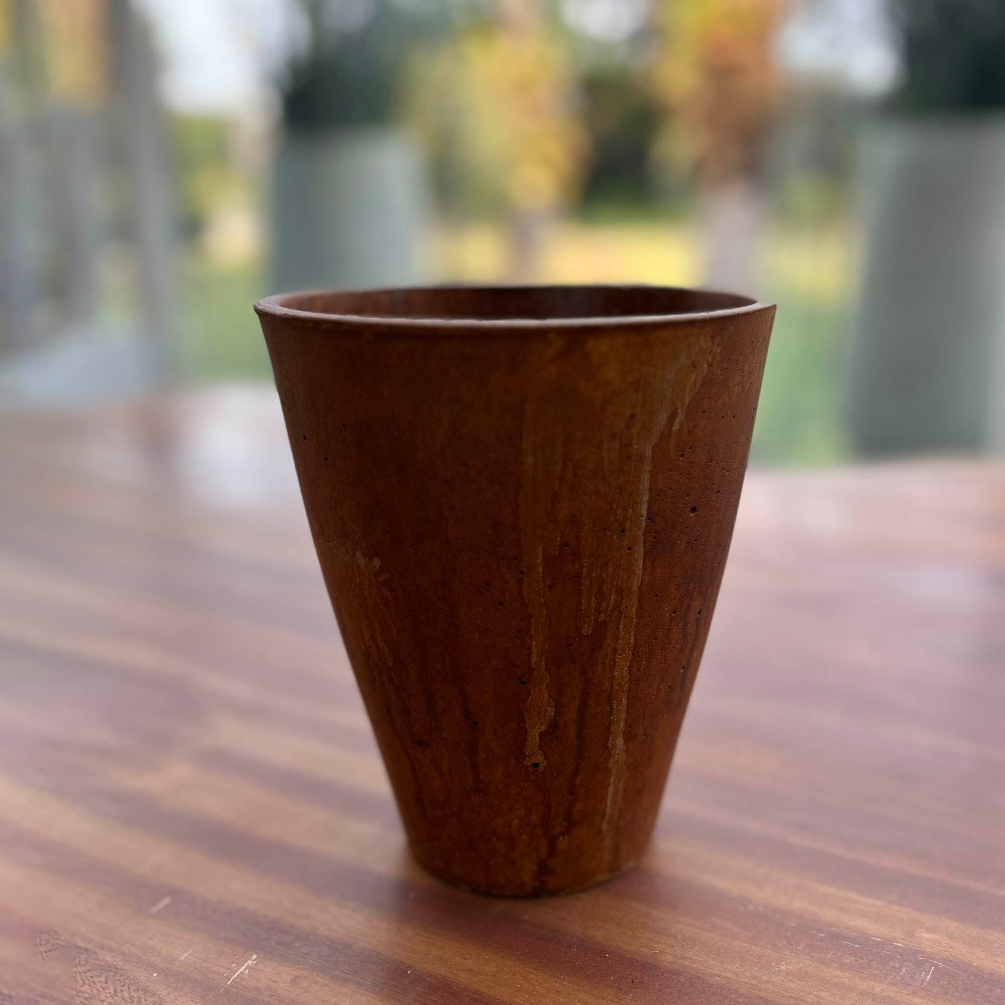 Rustic Small Vase - Corten