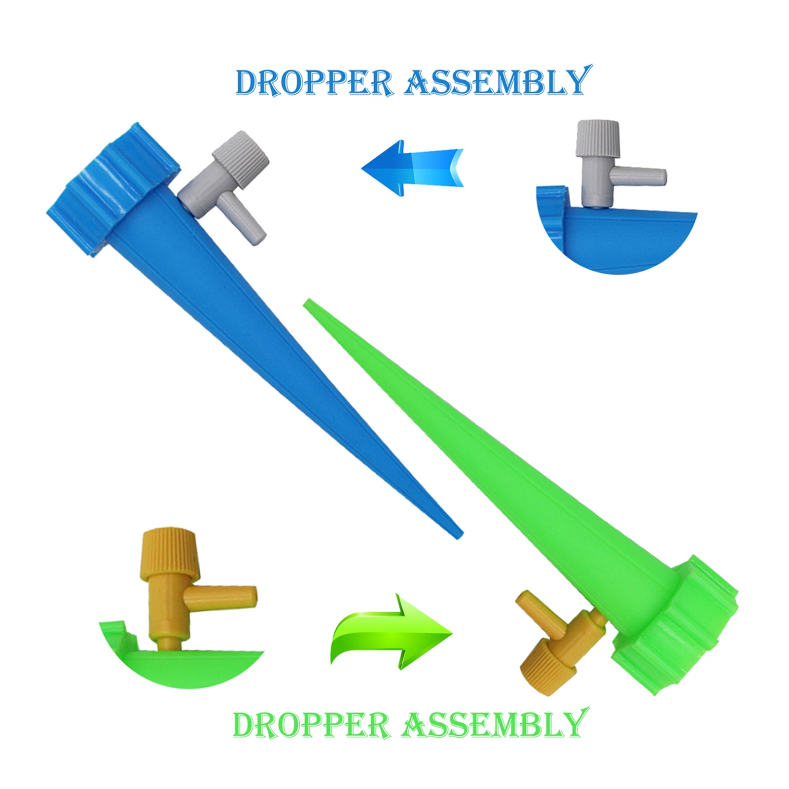 Nokiwiqis Automatic Watering Timer Self Plant Dripping Watering Spikes