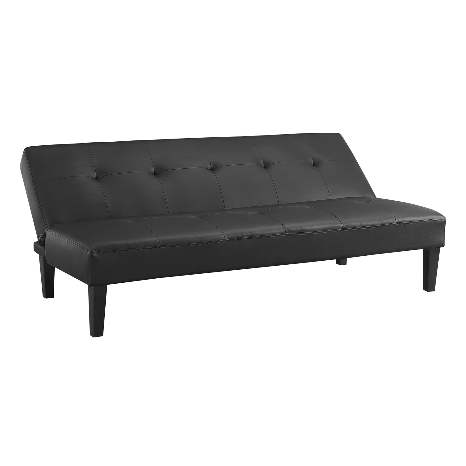 Futon Sofa by Naomi Home - Material: Faux Leather, Size: Button Tufted