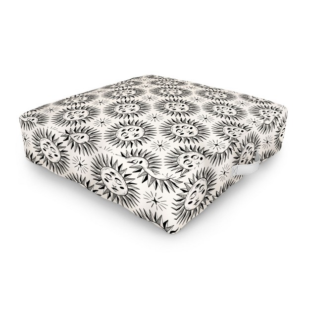 Avenie Vintage Sun Outdoor Floor Cushion Deny Designs