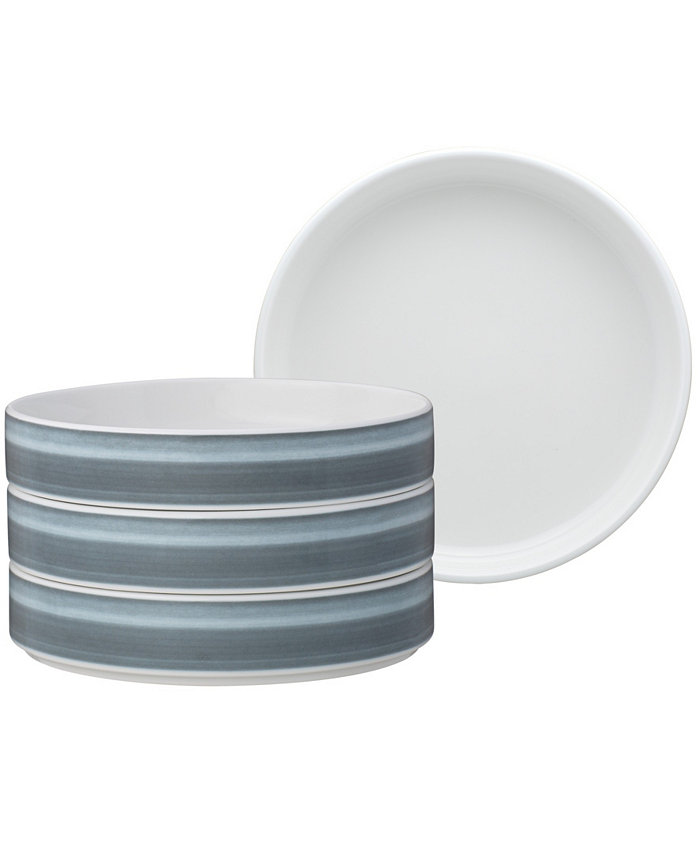 Noritake ColorStax Ombre Stax 7.5 Deep Plates Set of 4