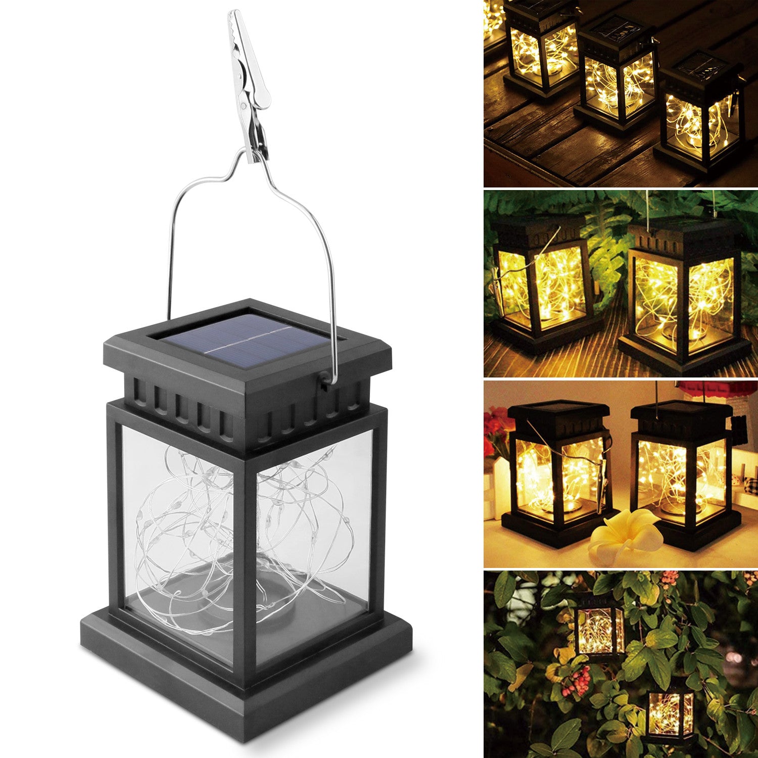 Elegant Choise Solar Lights Outdoor with Light String Waterproof Lighting for Garden Landscape