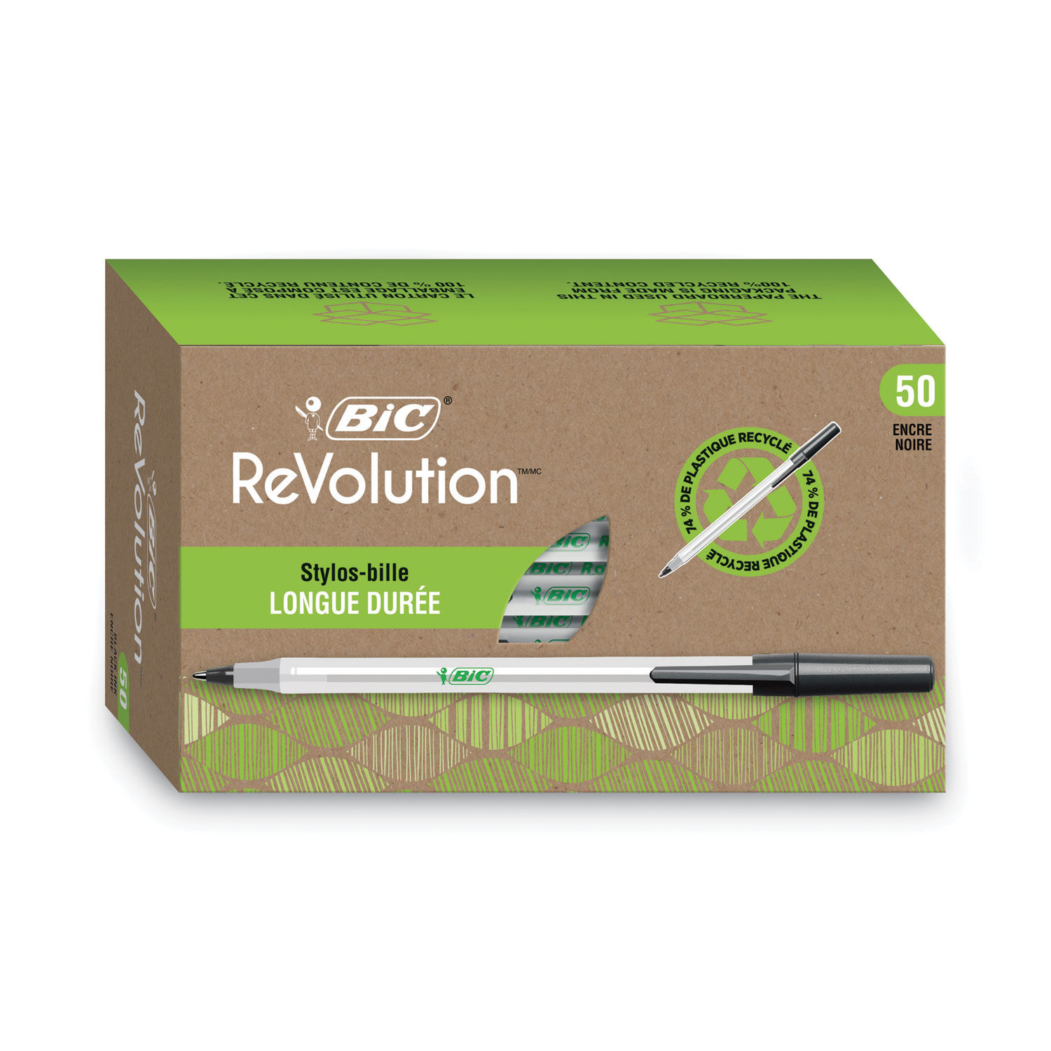 Ecolutions Round Stic Ballpoint Pen Value Pack by BICandreg; BICGSME509BK