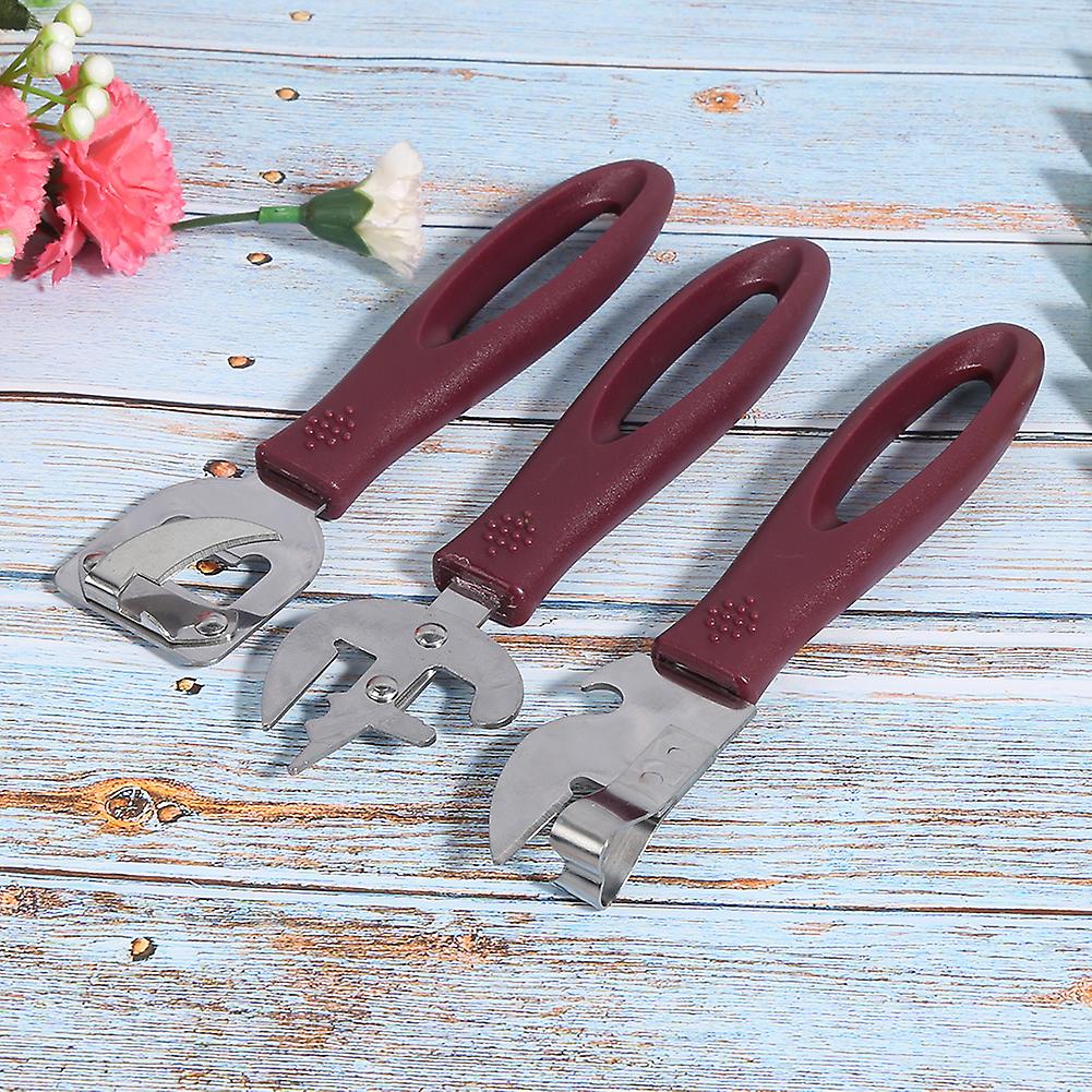 Stainless Steel Tin Opener Set Manual Can Bottle Opener For Restaurant Home Camping